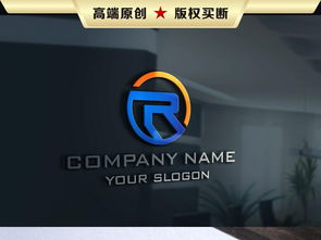 『简约大气』r字母创意公司Logo设计 | 高清CDR模板与商业服务网络系全集